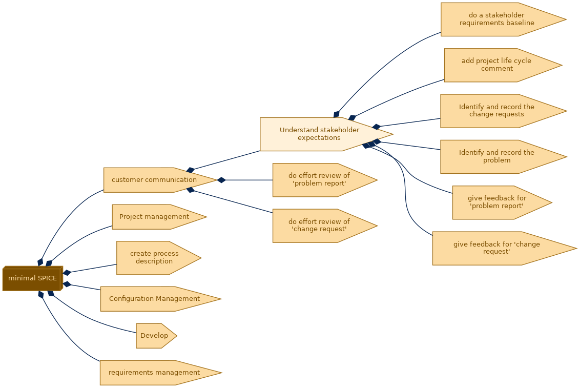 spem diagram of the activity breakdown: Understand stakeholder expectations