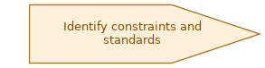 spem diagram of the activity overview: Identify constraints and standards