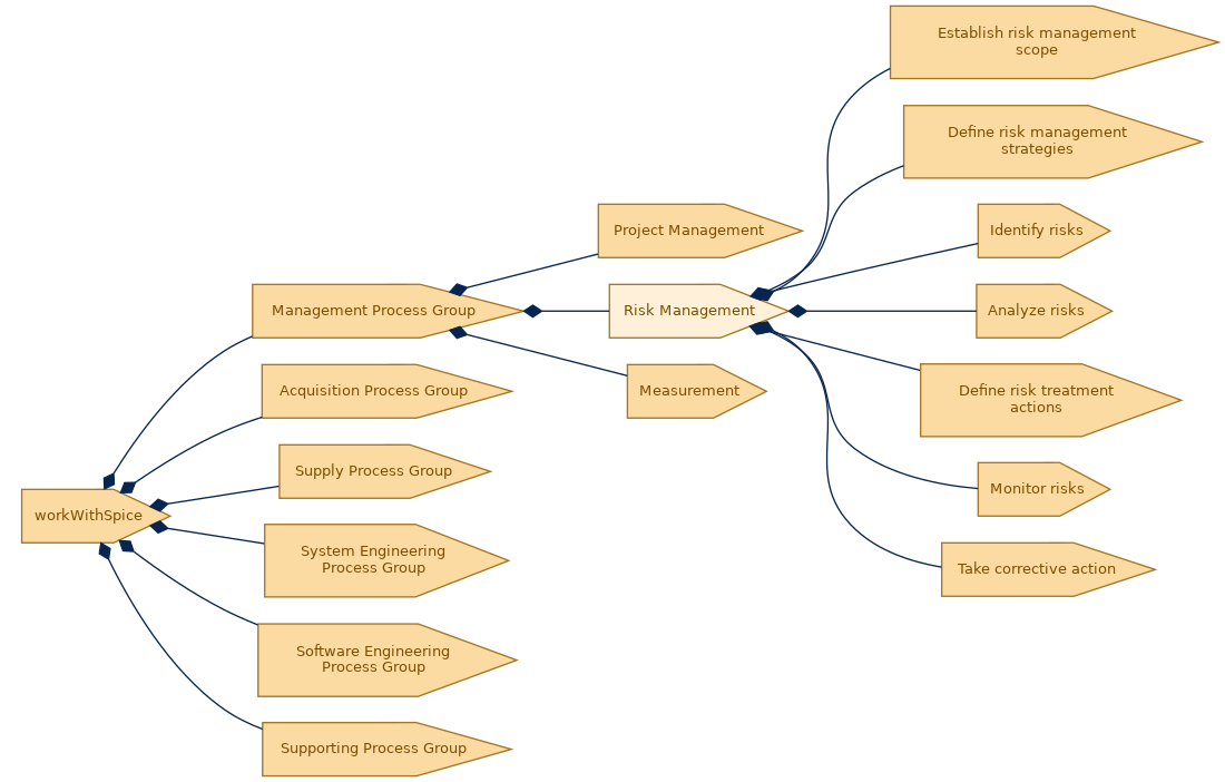 spem diagram of the activity breakdown: Risk Management